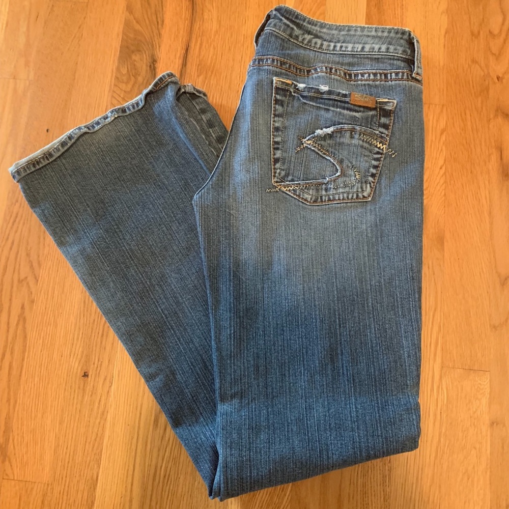 Lola Silver flare jeans